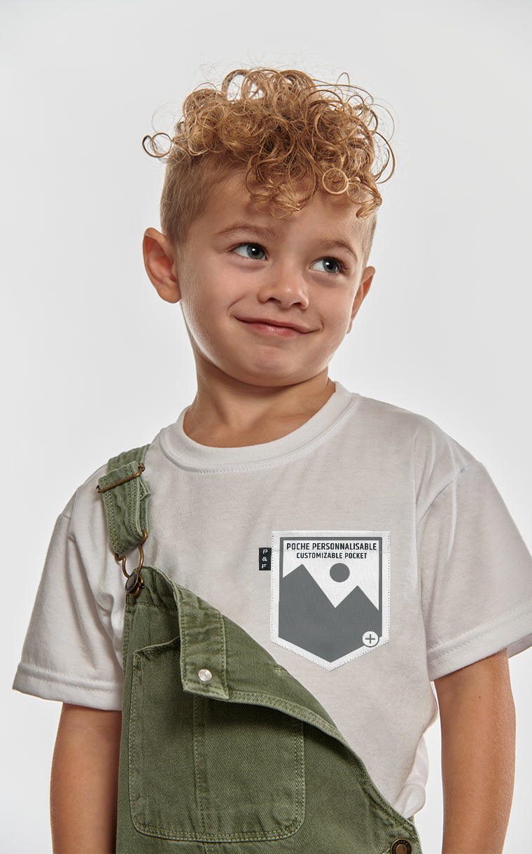 T-shirt à poche pour tout petit personnalisable