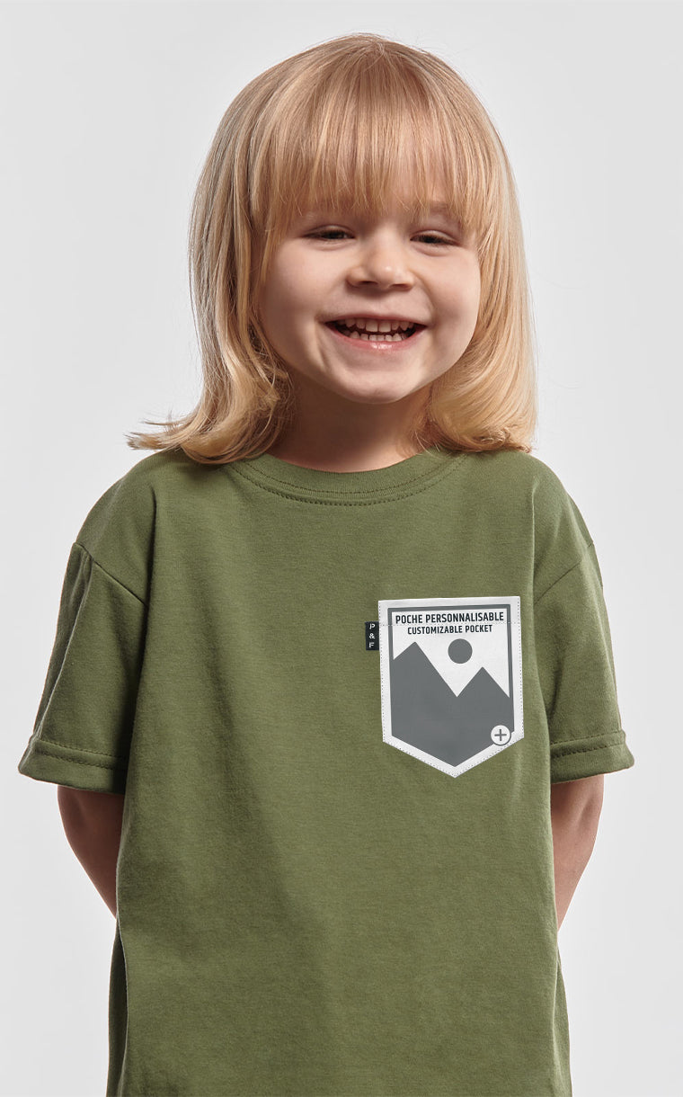 T-shirt à poche pour tout petit personnalisable