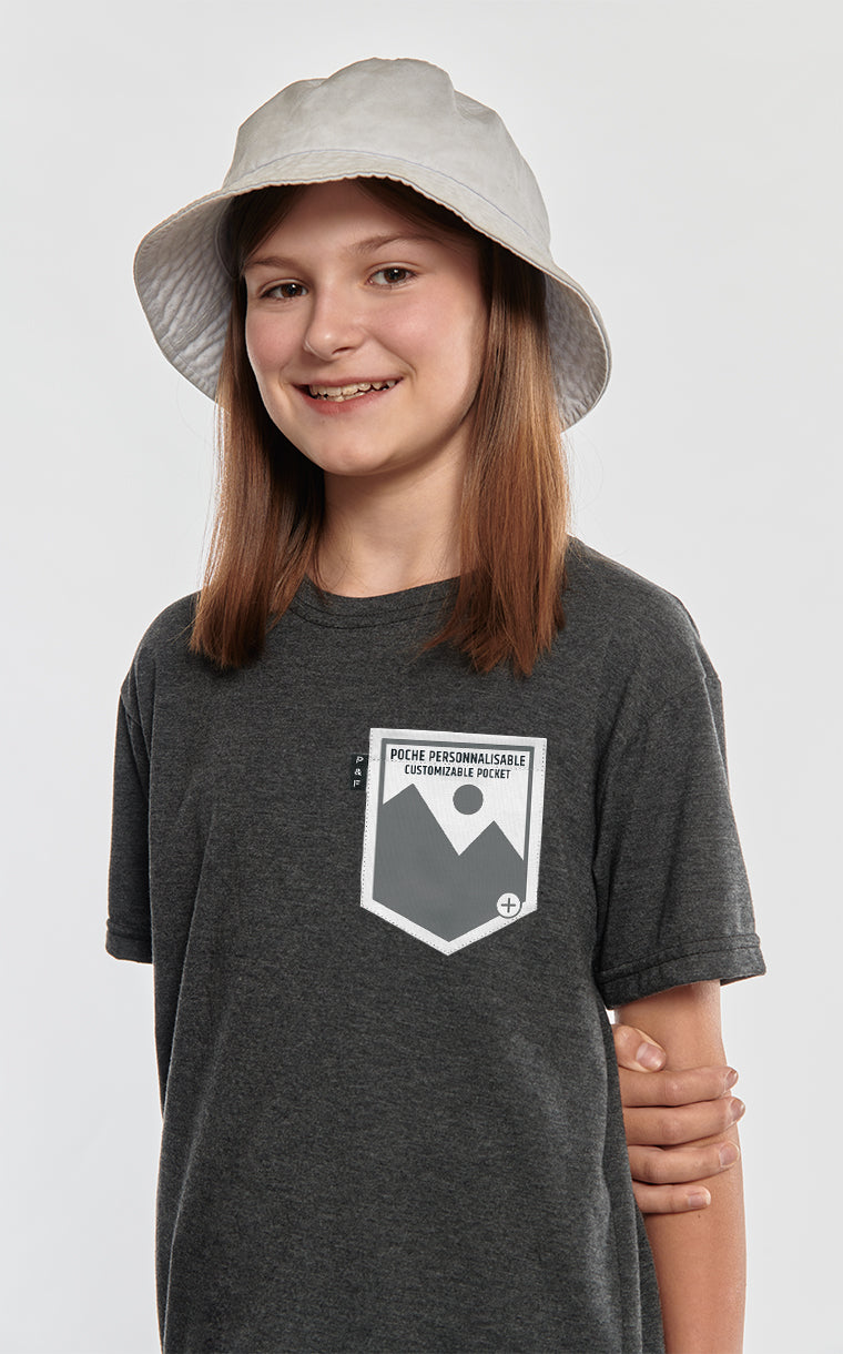 T-shirt à poche pour enfant personnalisable