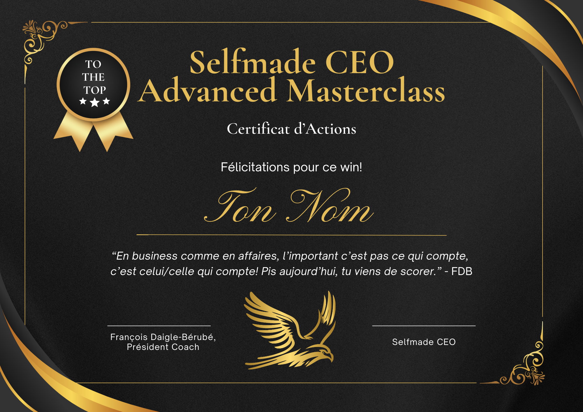 Selfmade CEO Advanced Masterclass