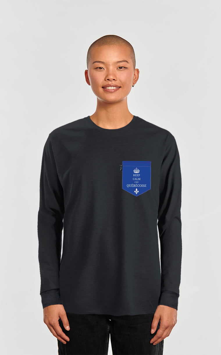 Chandail manches longues à poche Chu Québécoise