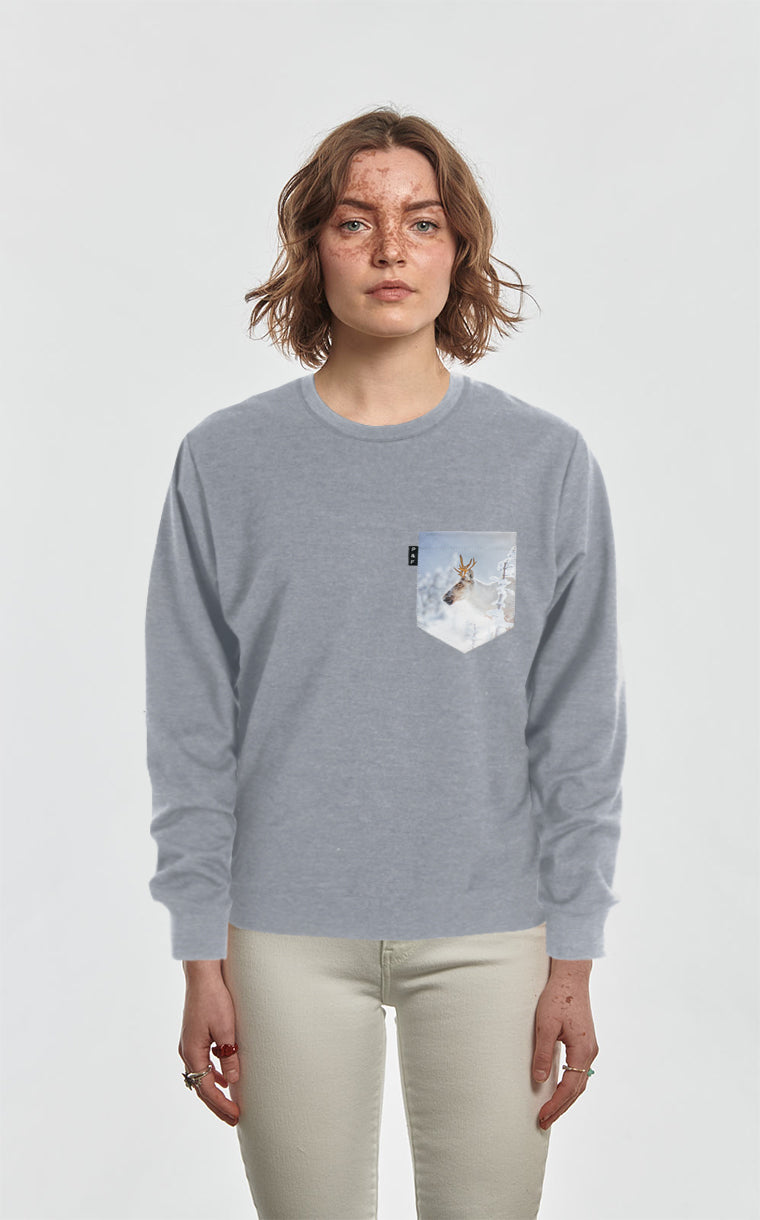 Crewneck Qc à poche Roi de la montagne