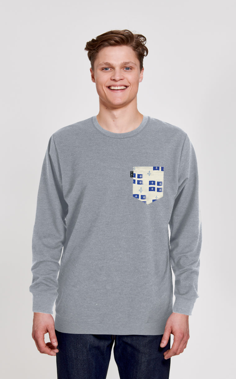 Crewneck Qc à poche Vive le Québec