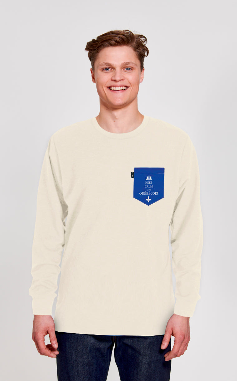 Crewneck Qc à poche Chu Québécois