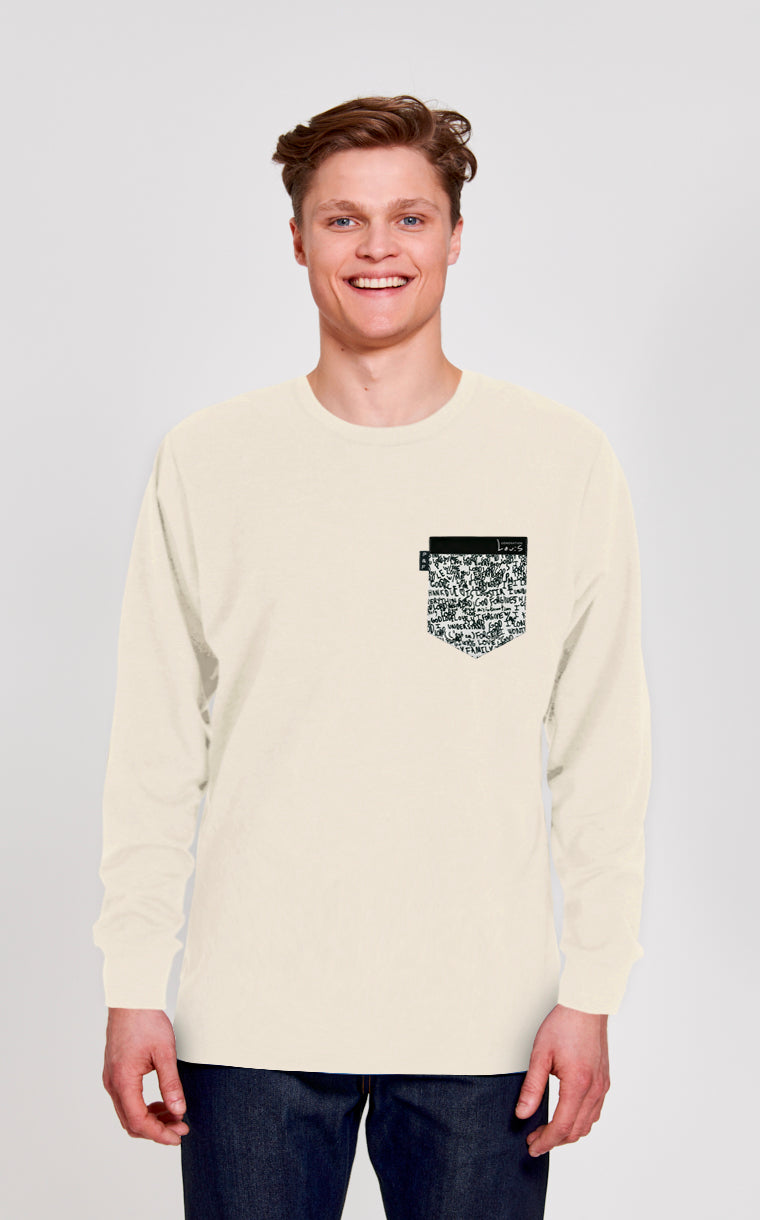 Crewneck Qc à poche Love