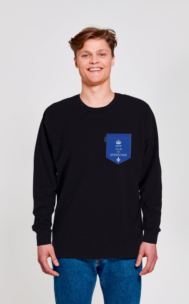 Crewneck Qc à poche Chu Québécoise