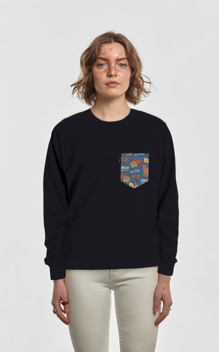 Crewneck Qc à poche Hippo des familles