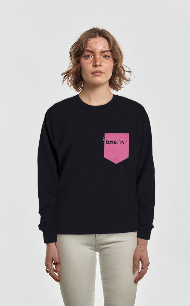 Crewneck Qc à poche Mishel Kekourge Remercions