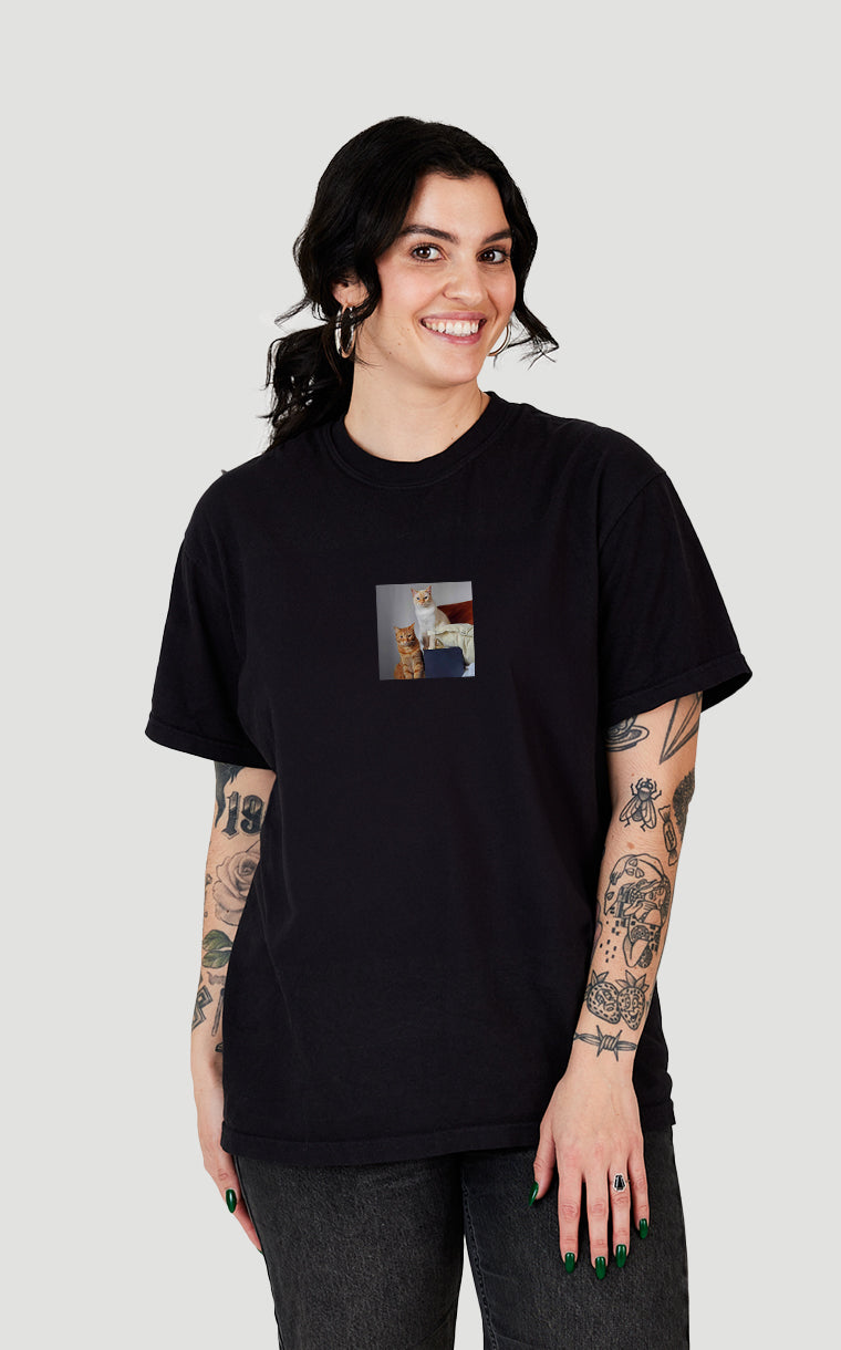 T-shirt photo personnalisé carré