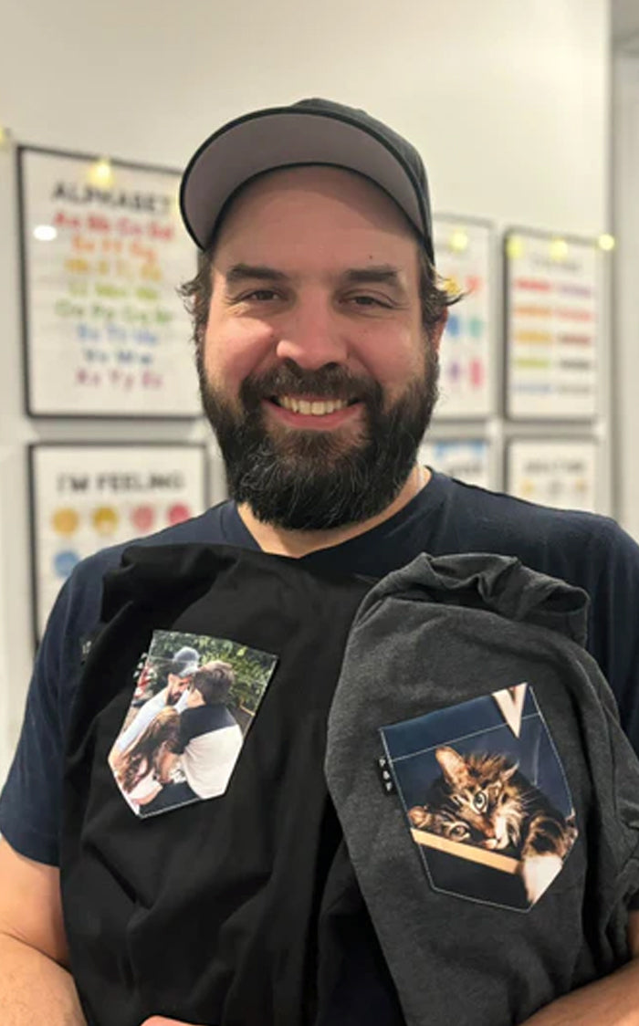 T-shirt à poche personnalisable