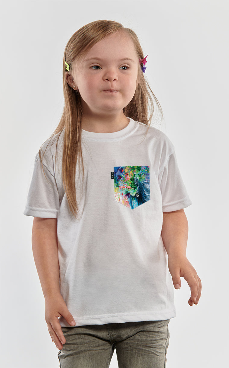T-shirt à poche Trompe l'oeil