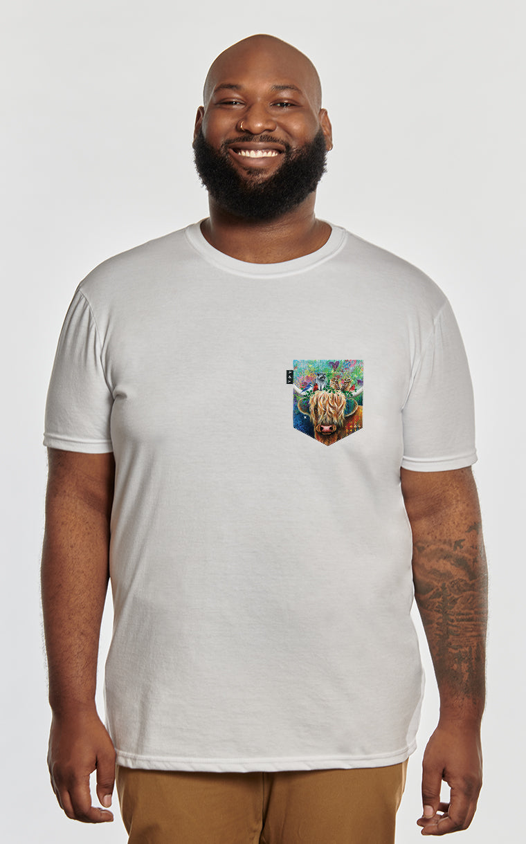 T-shirt à poche Pis au carré