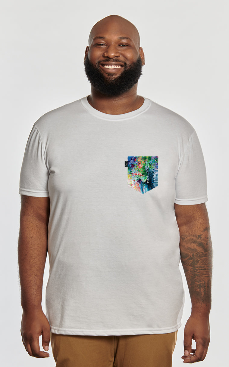 T-shirt à poche Trompe l'oeil
