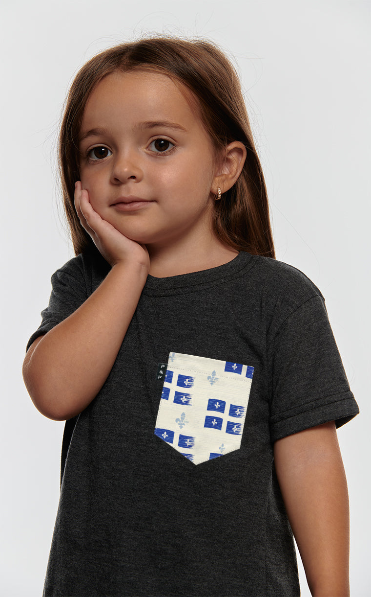 T-shirt à poche Vive le Québec