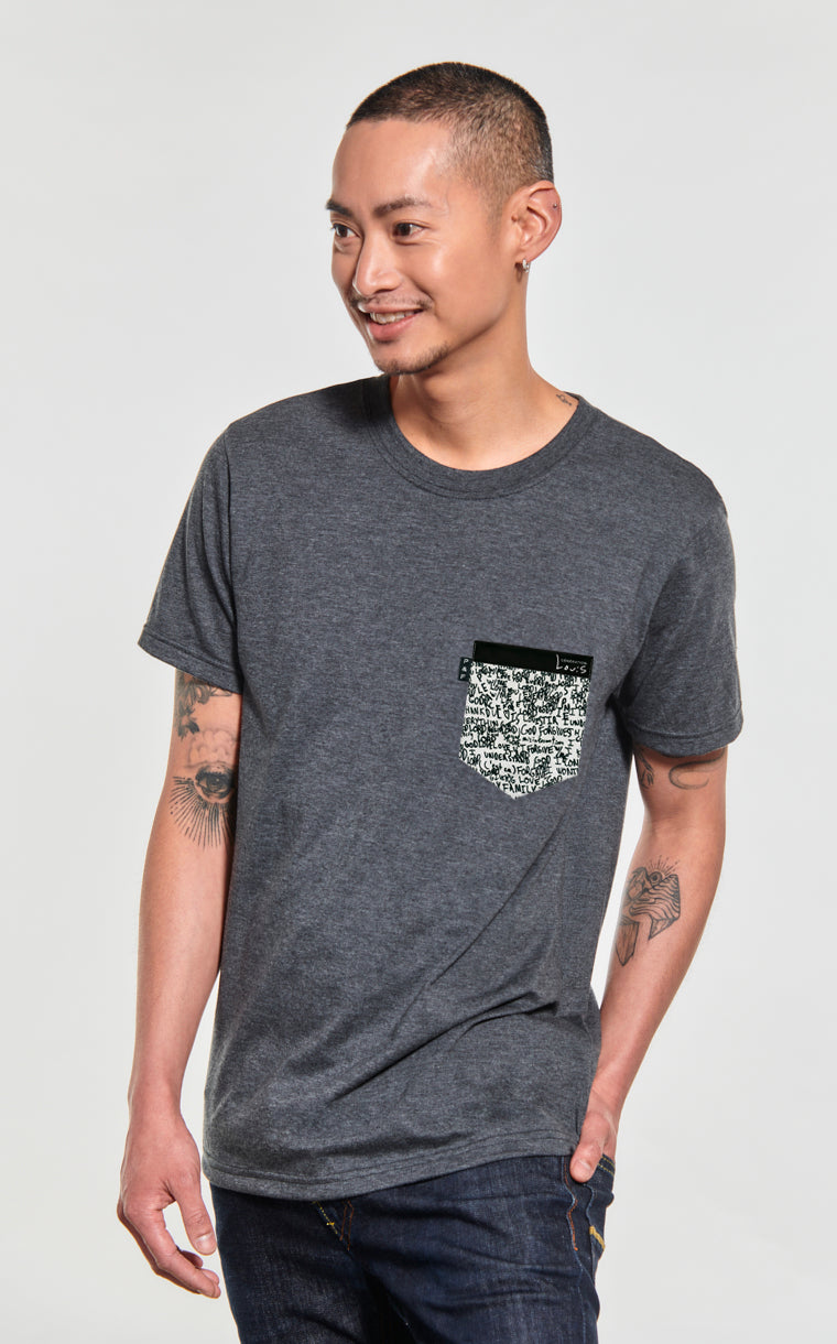 T-shirt à poche Love