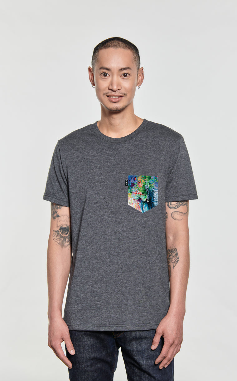 T-shirt à poche Trompe l'oeil