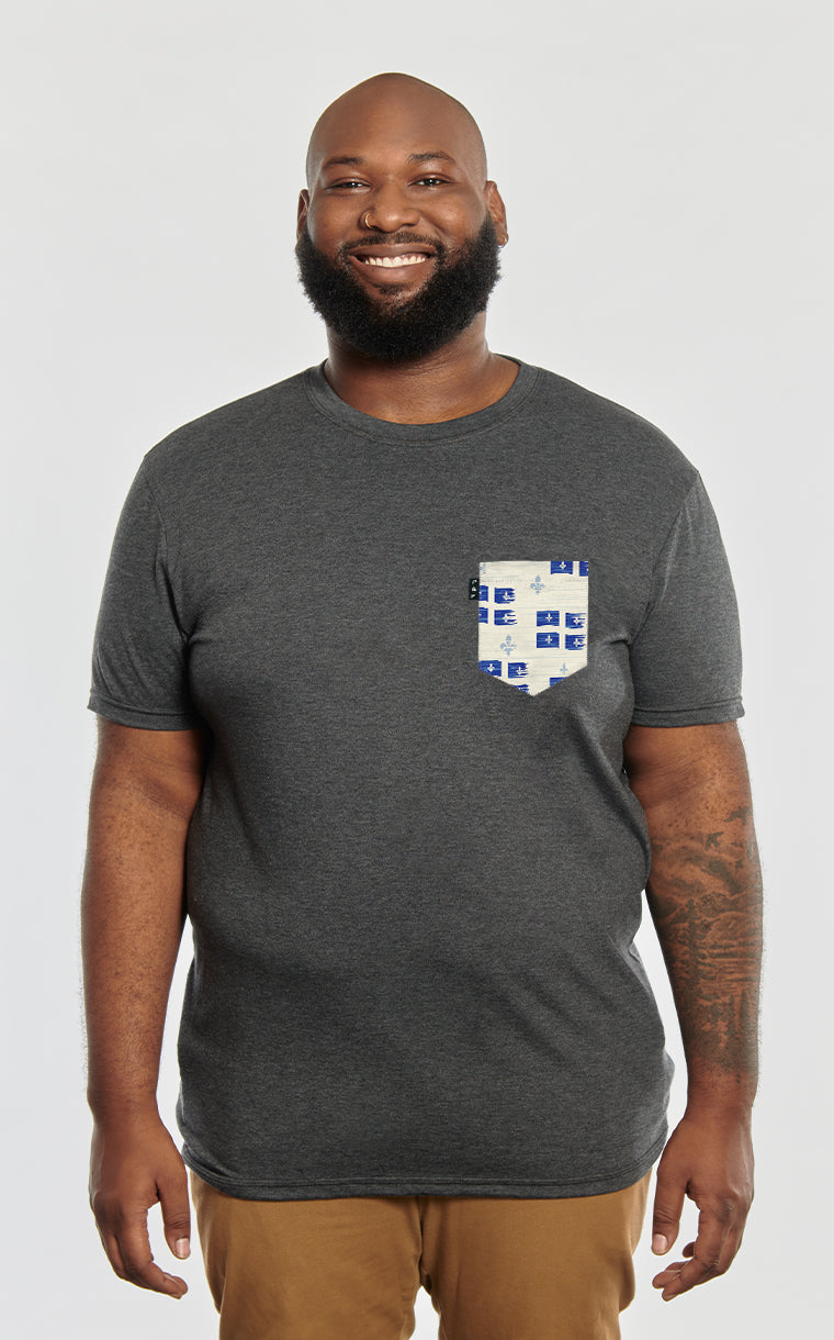 T-shirt à poche Vive le Québec