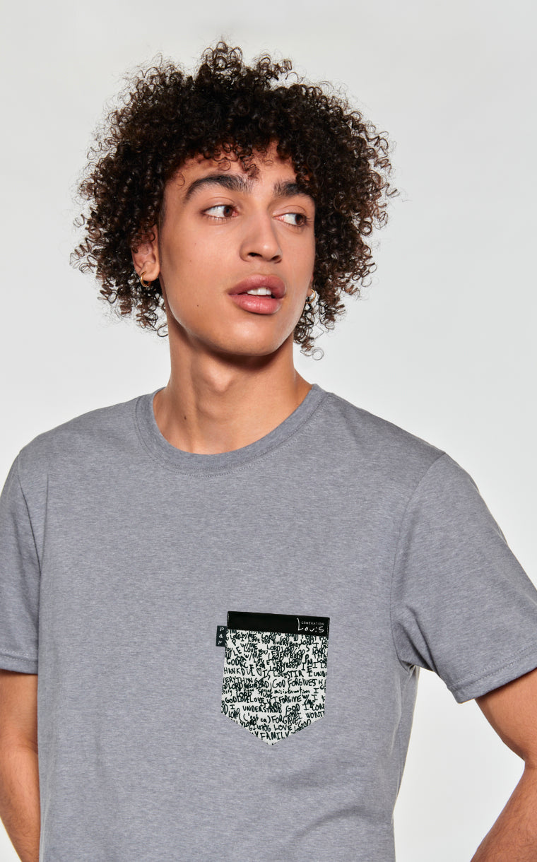 T-shirt à poche Love