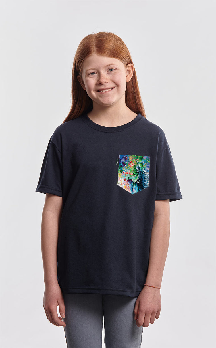 T-shirt à poche Trompe l'oeil