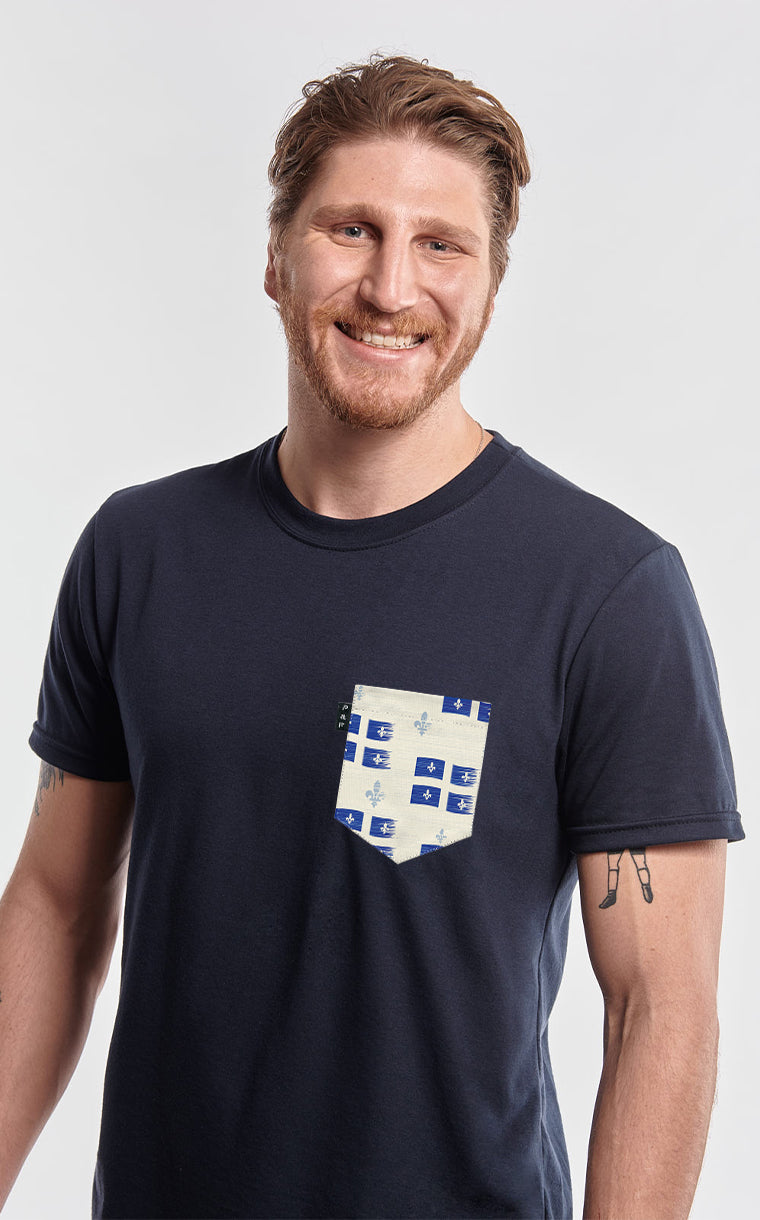 T-shirt à poche Vive le Québec