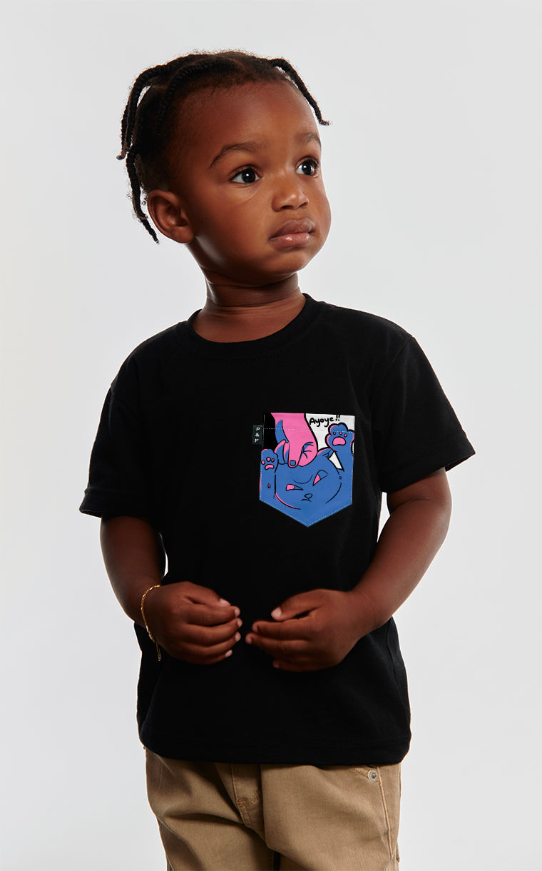 T-shirt à poche Chat-astrophe