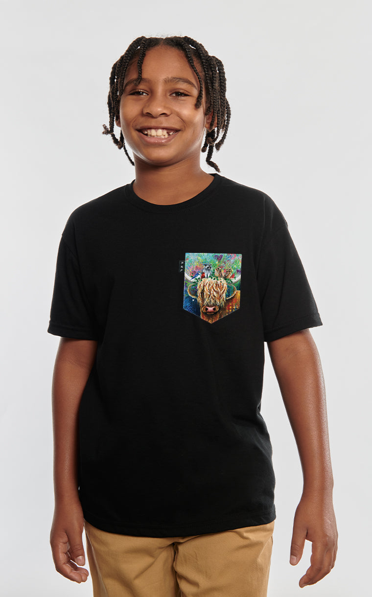 T-shirt à poche Pis au carré