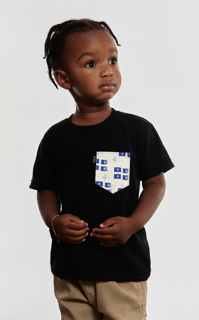 T-shirt à poche Vive le Québec