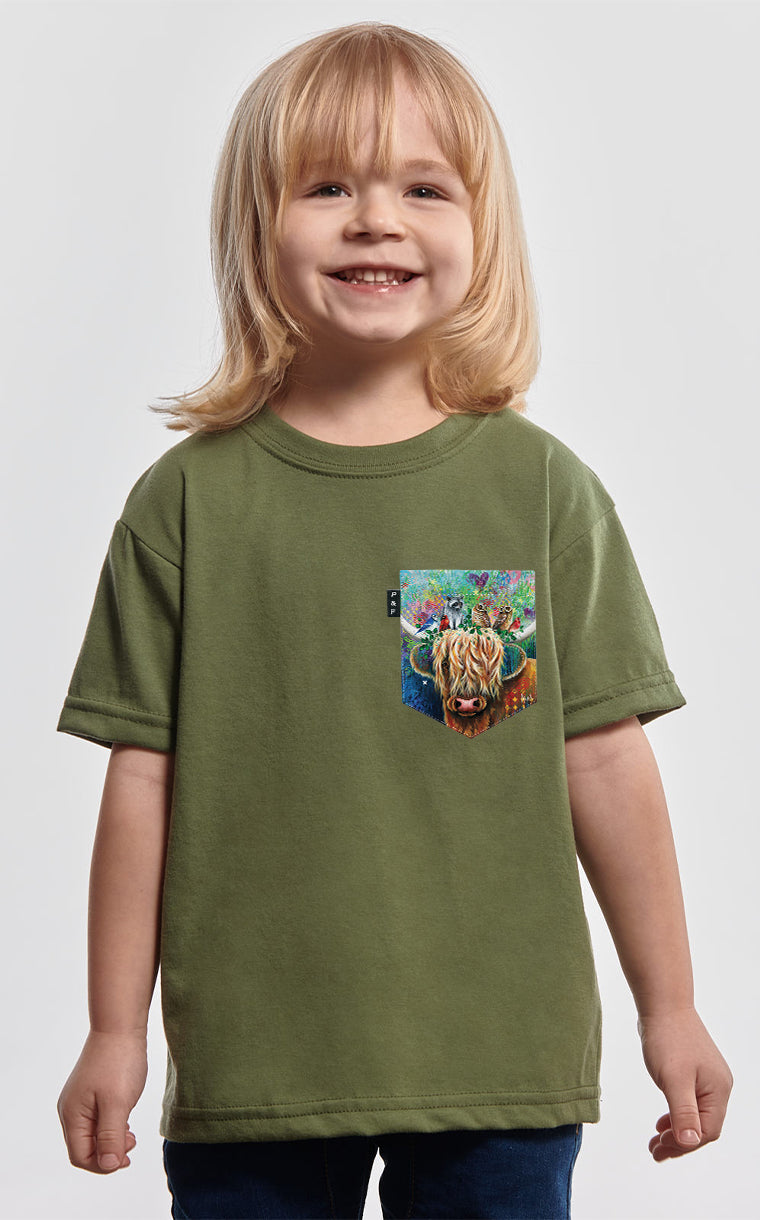 T-shirt à poche Pis au carré