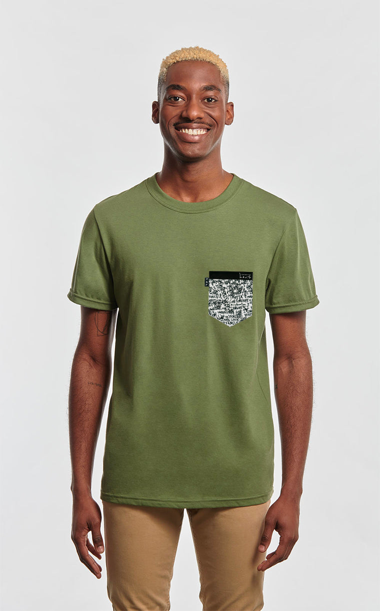 T-shirt à poche Love
