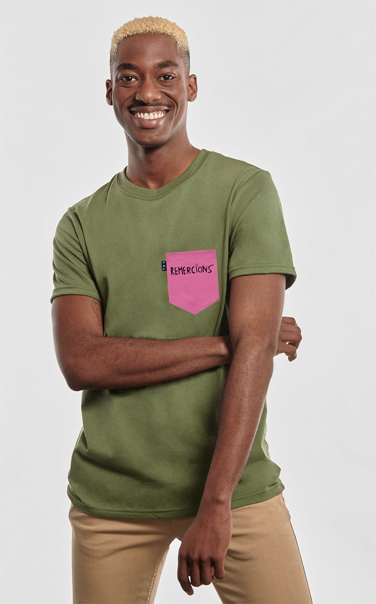 T-shirt à poche Mishel Kekourge Remercions