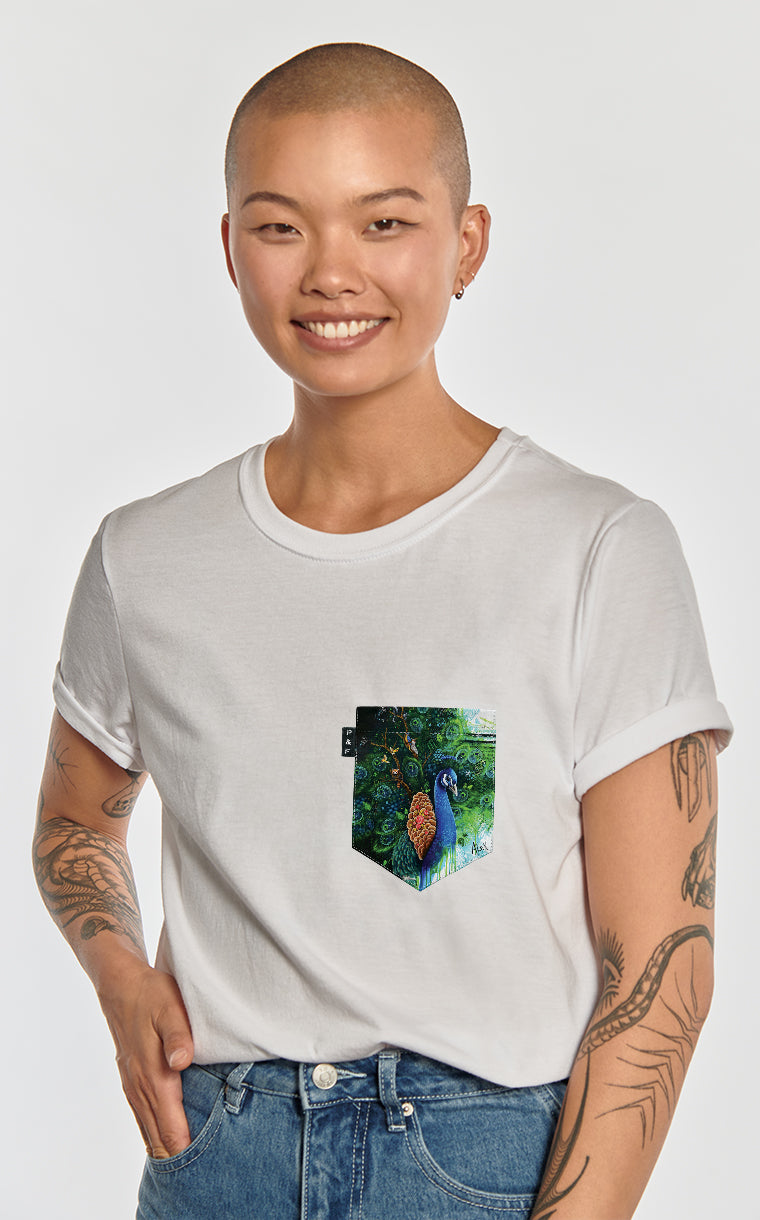 T-shirt coupe Boyfriend à poche Paontagonia