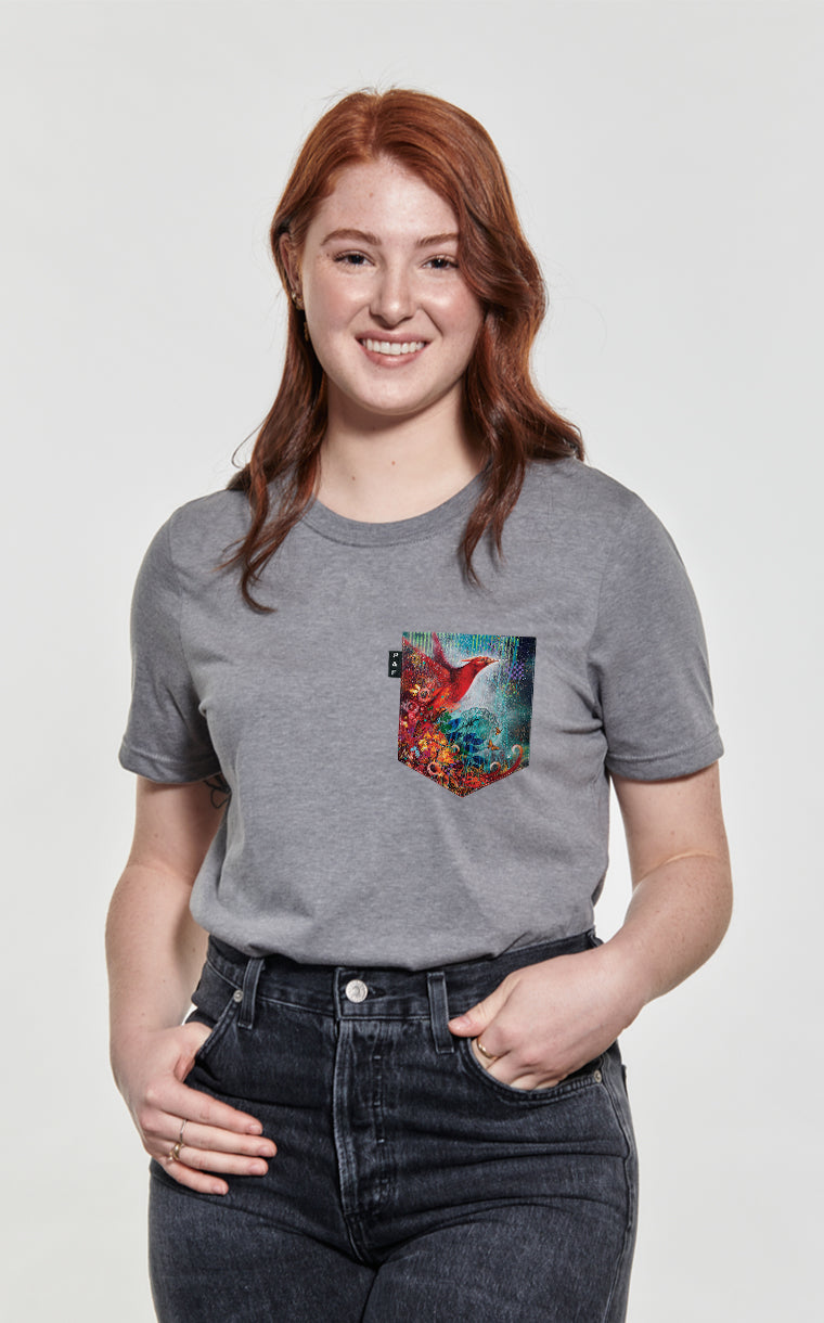T-shirt coupe Boyfriend à poche Cendrik