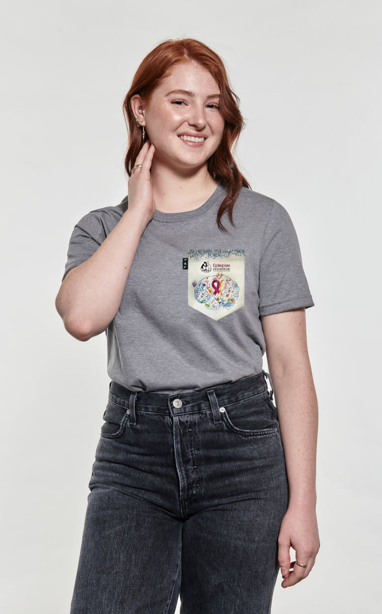 T-shirt coupe Boyfriend à poche Épilepsie Montérégie