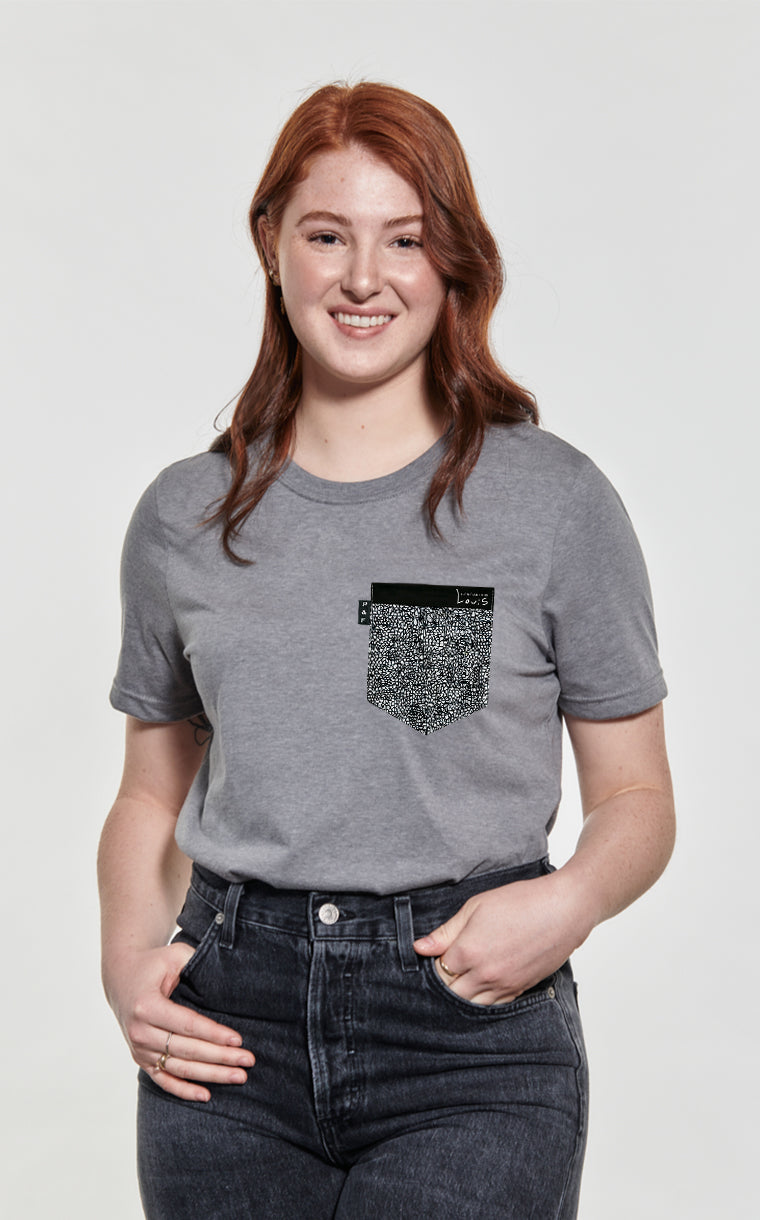 T-shirt coupe Boyfriend à poche Interconnexion