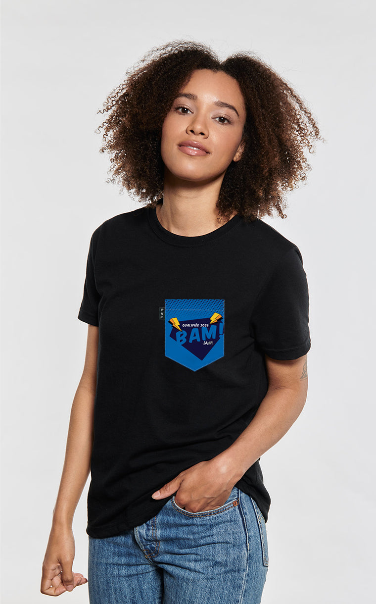 T-shirt coupe Boyfriend à poche BAM femme industriel alliance