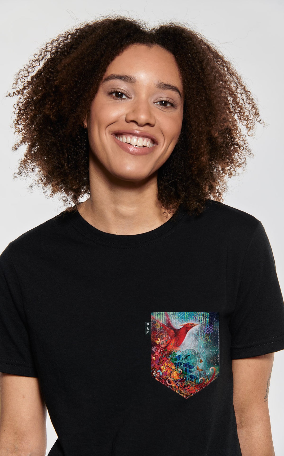 T-shirt coupe Boyfriend à poche Cendrik