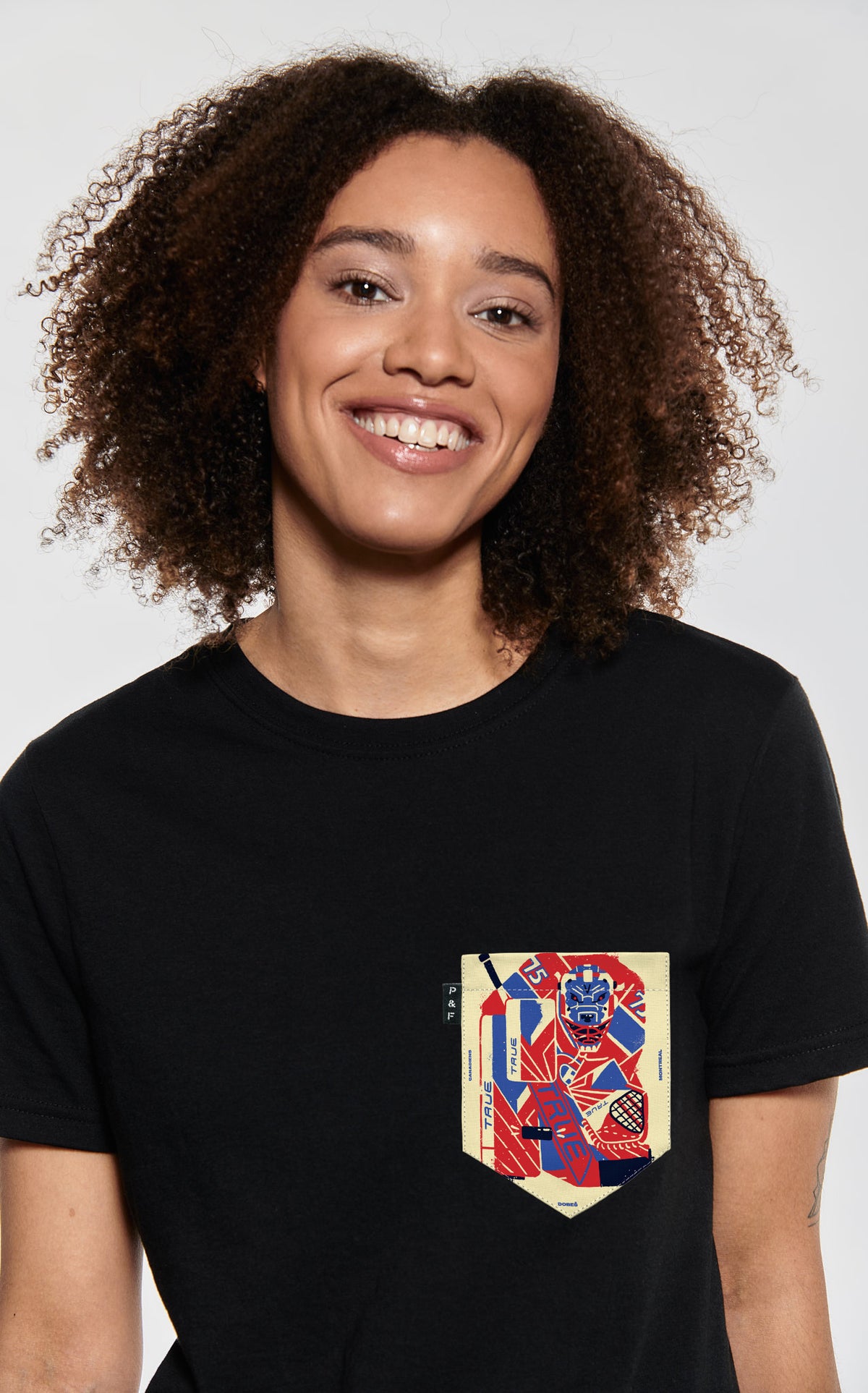 T-shirt coupe Boyfriend à poche Dobes