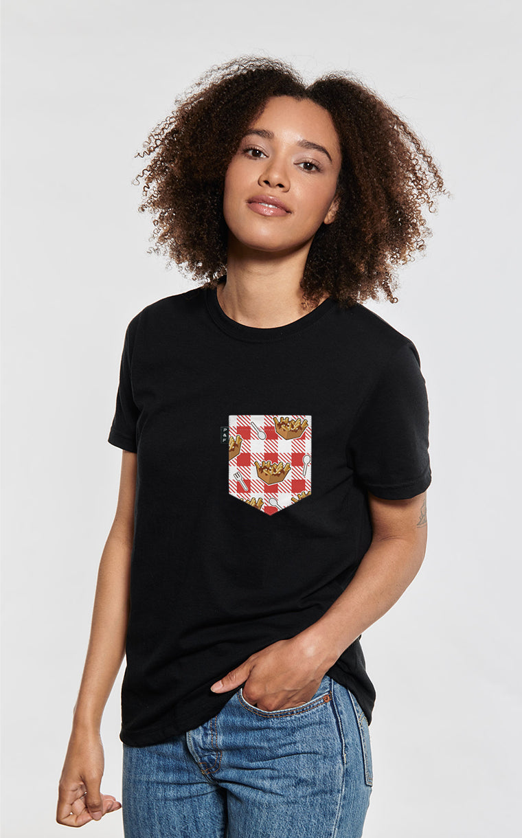 T-shirt coupe Boyfriend à poche Lâche pas la patate