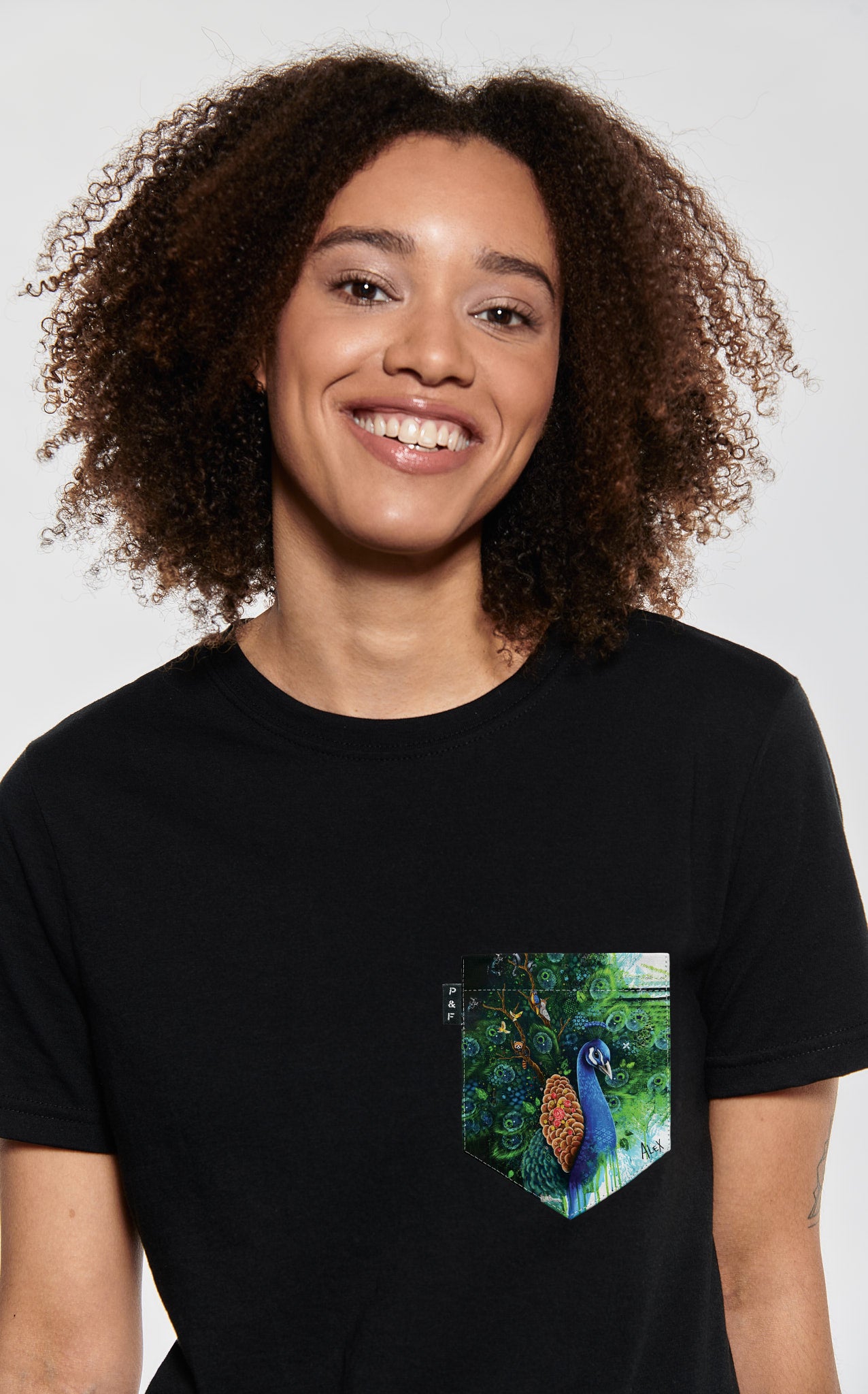 T-shirt coupe Boyfriend à poche Paontagonia