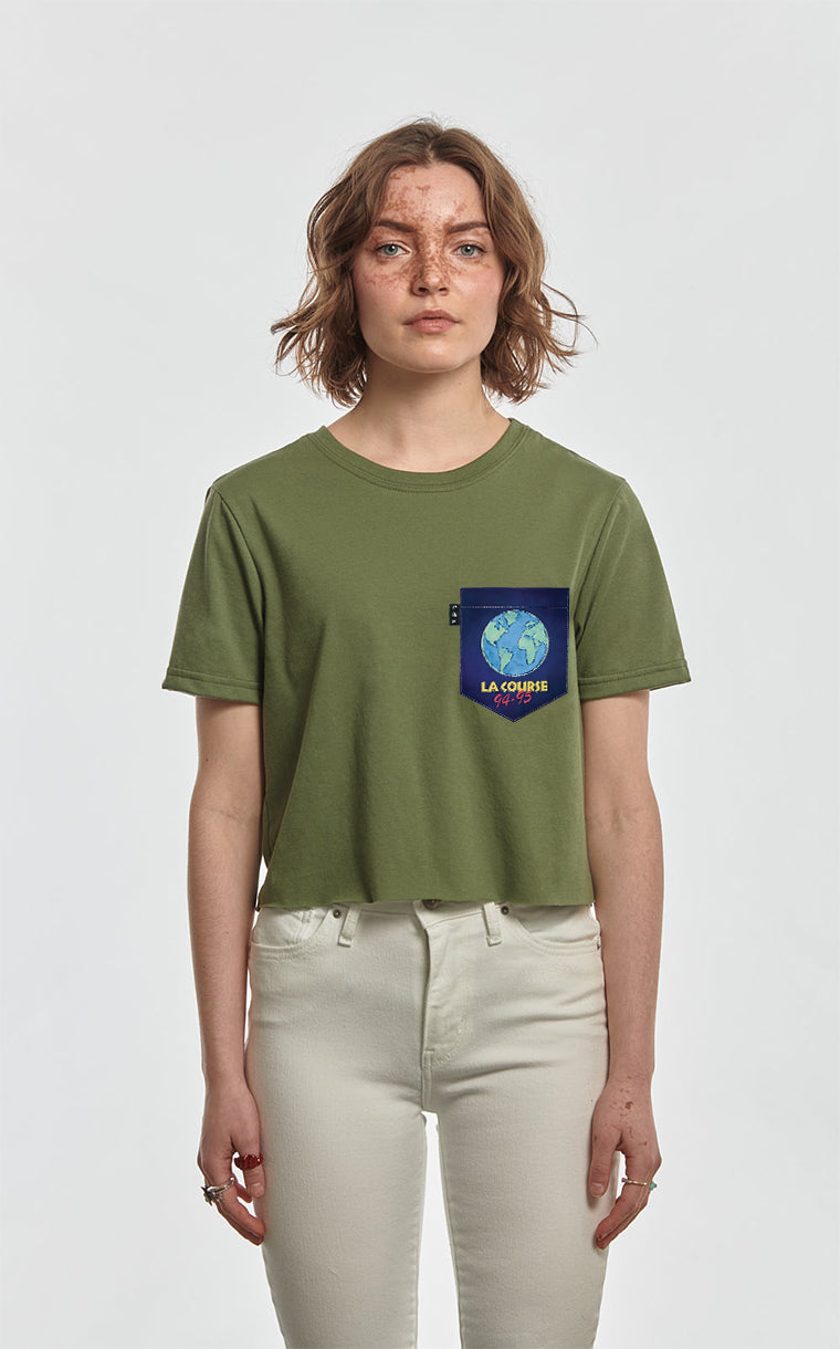 T-shirt « crop top » à poche 1995