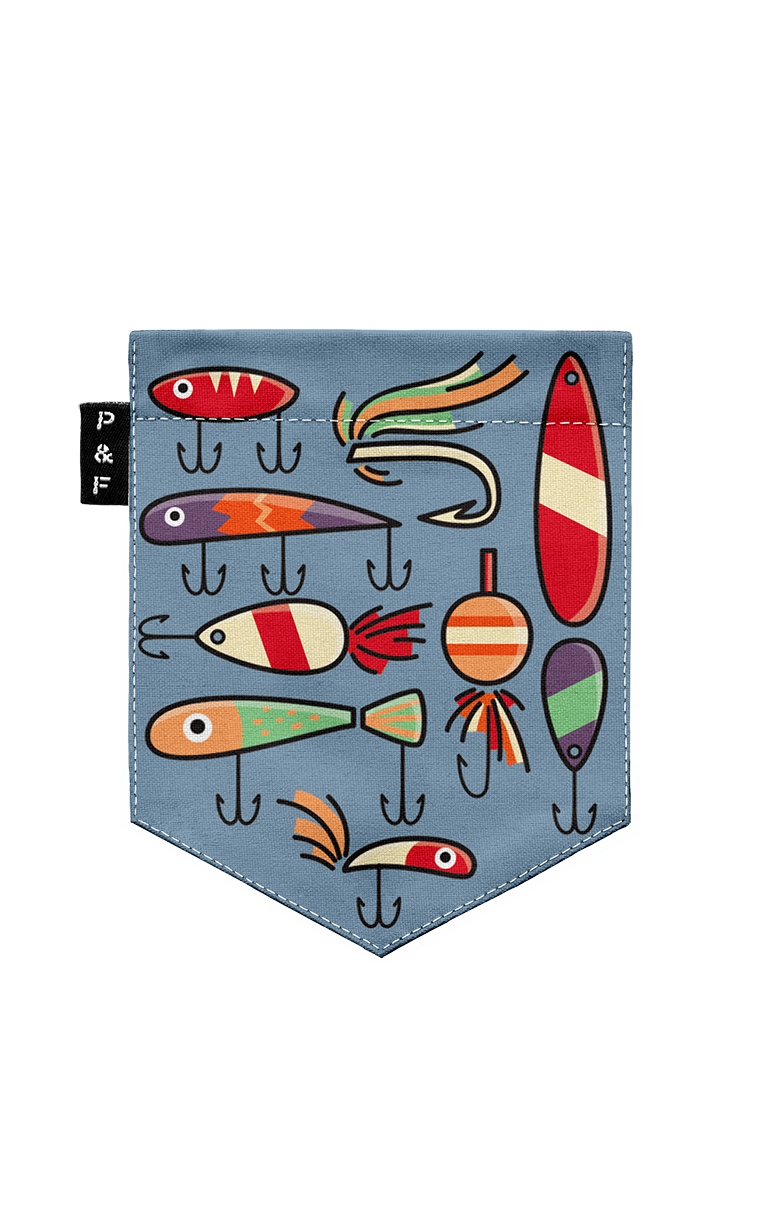 Tote Bag à poche Garde la pêche