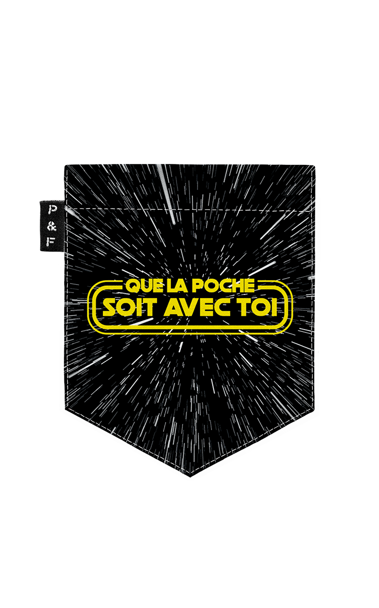 Tote Bag à poche Que la Poche soit avec toi