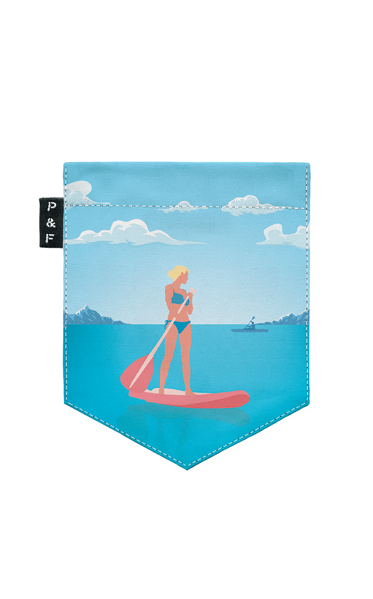 Tote Bag à poche Vague sur toi