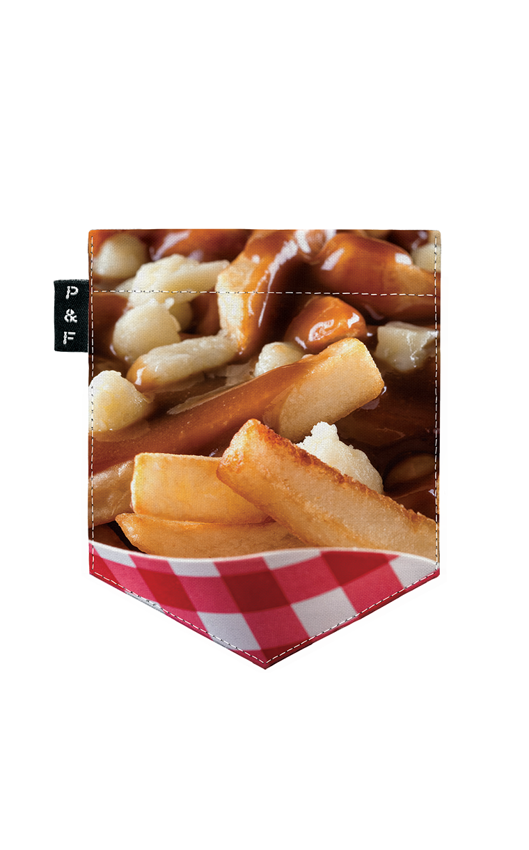 Tote Bag à poche Frite sauce gratinée