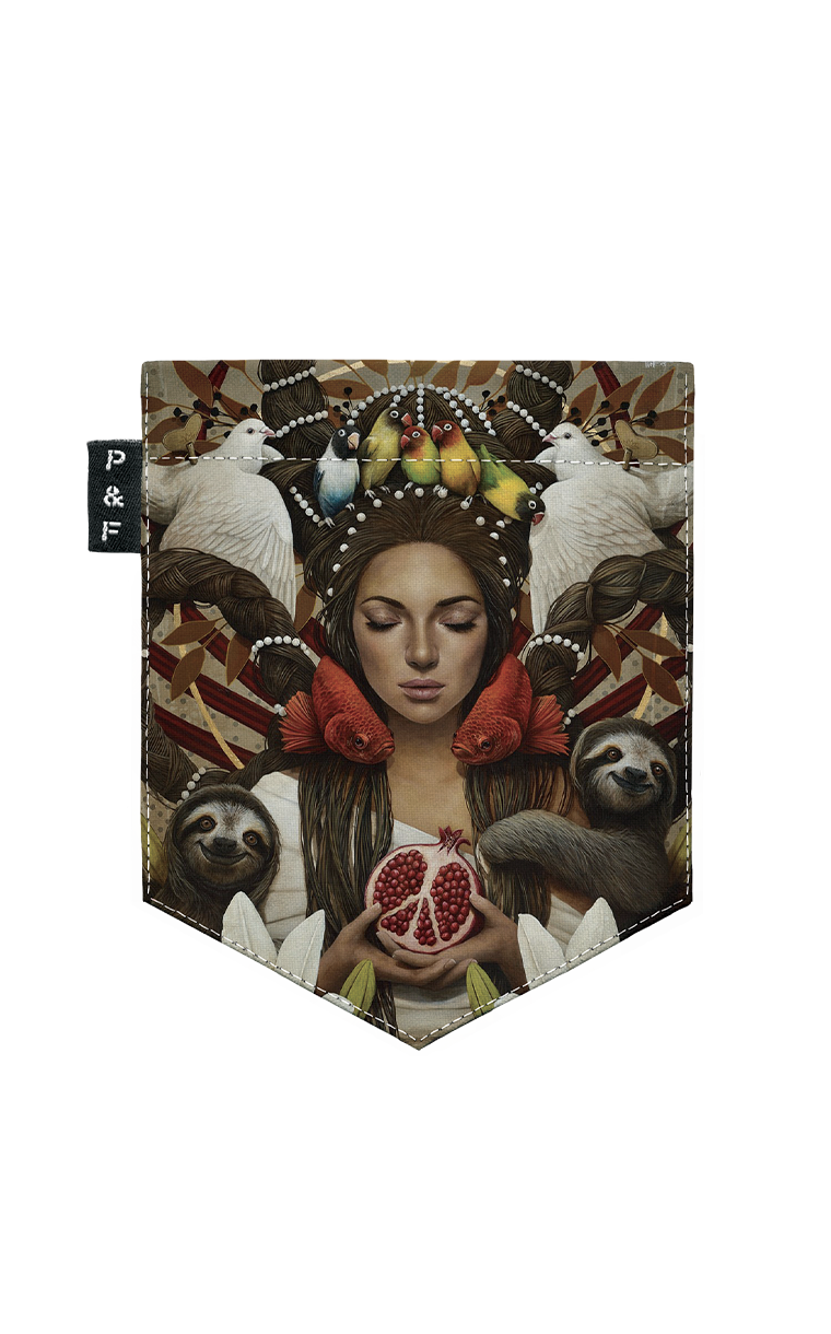 Tote Bag à poche Pochegranate