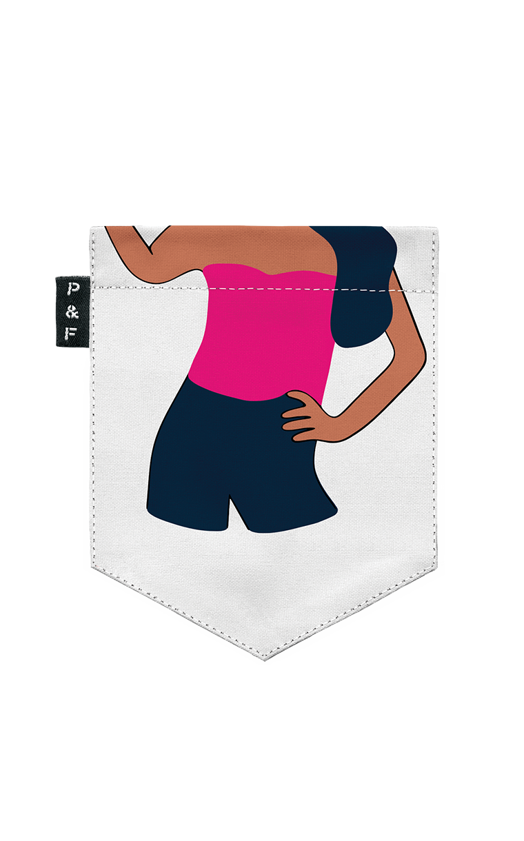 Boyfriend Fit Pocket T-Shirt Nothing to Hide Under My Bra