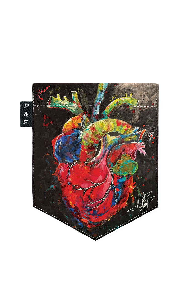 T-shirt à poche Fondation en coeur 2025