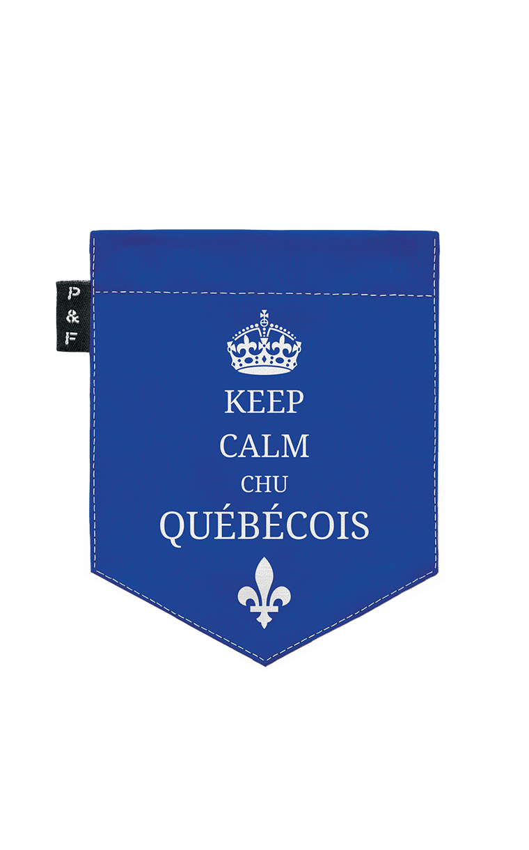 Col en V semi-ajusté à poche Chu Québécois