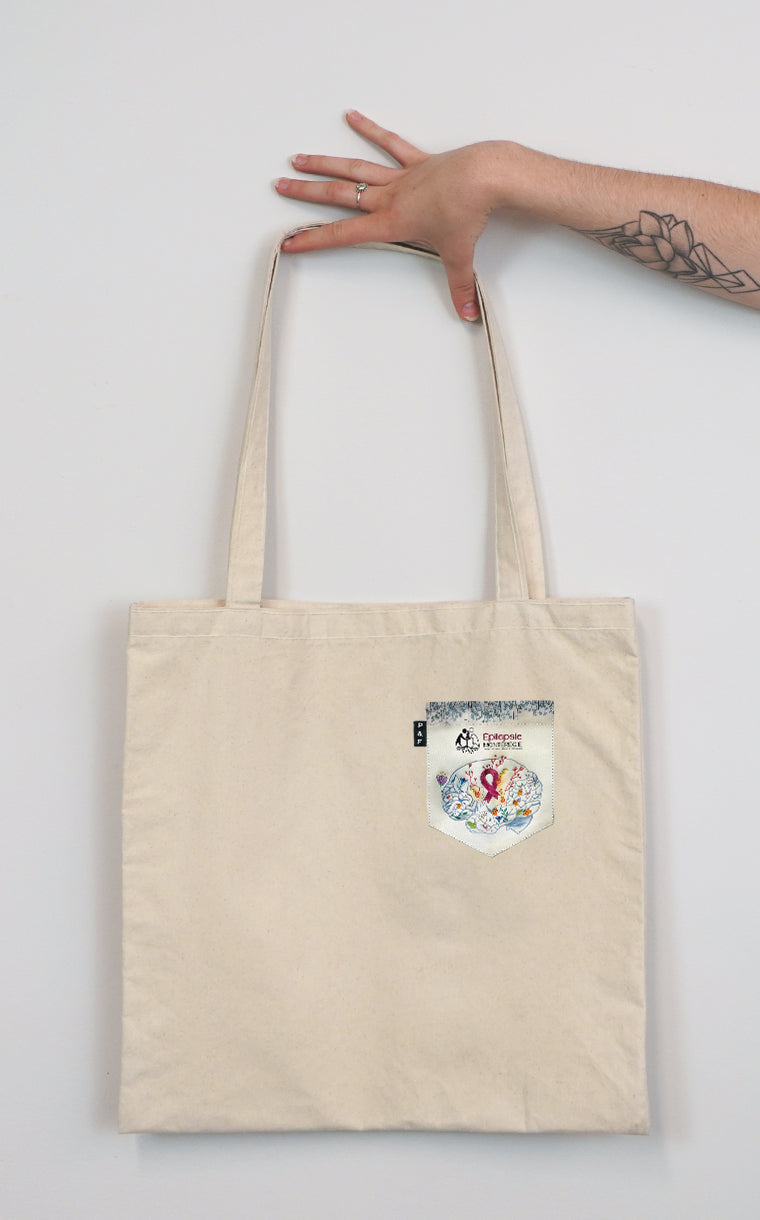 Tote Bag à poche Épilepsie Montérégie