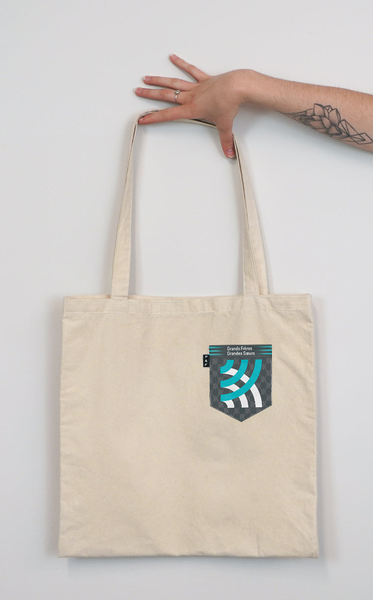 Tote Bag à poche Grand potentiel en poche